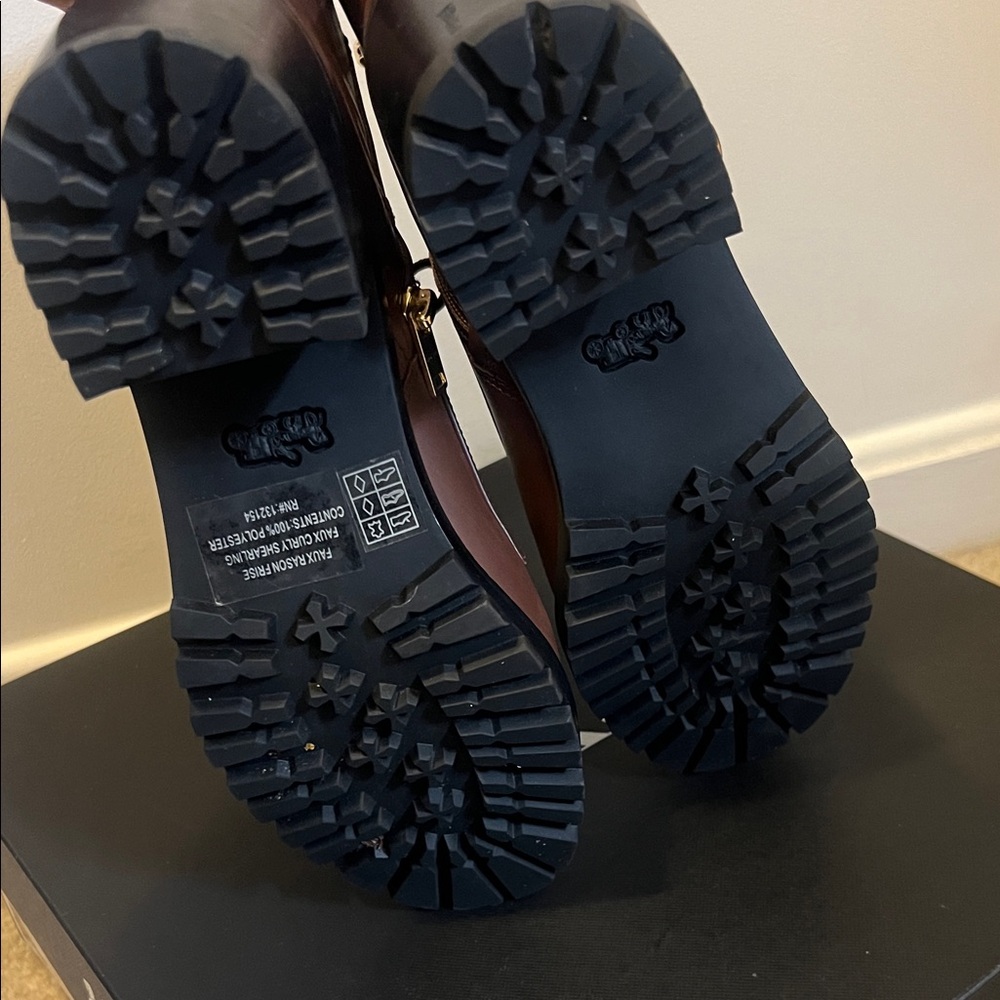 Coach Walnut Lace Up Boots - Picture 7 of 7